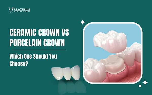 ceramic crown vs porcelain crown