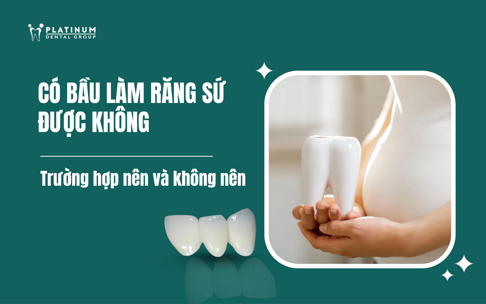 có bầu làm răng sứ được không