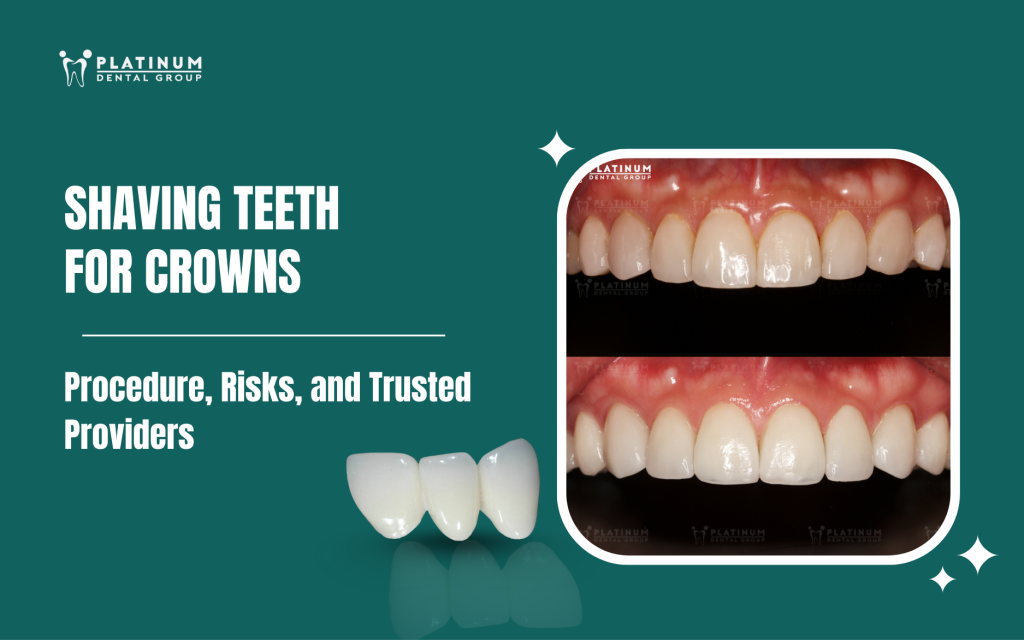 shaved tooth for crown