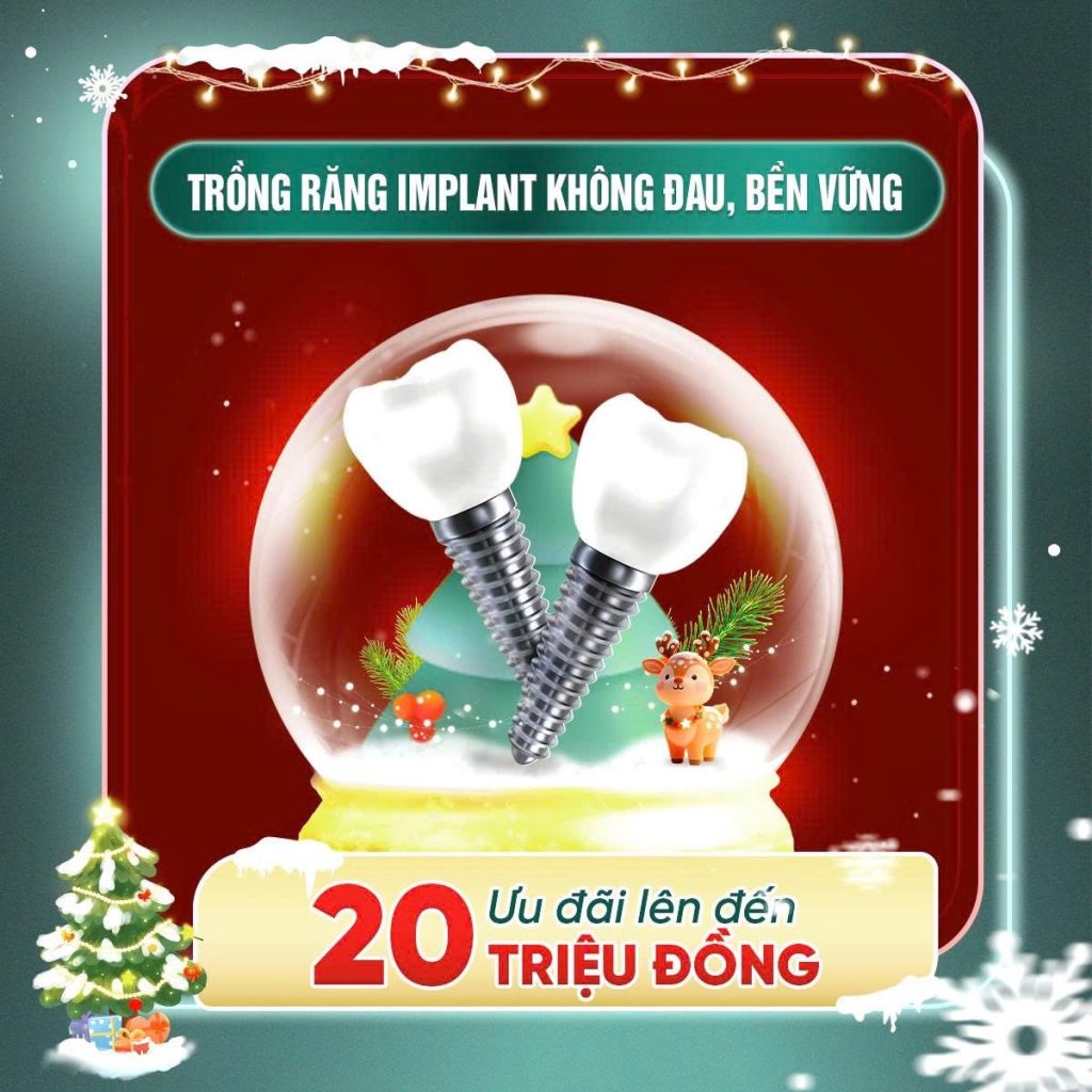 PLATINUM DENTAL ƯU ĐÃI CHỐT NĂM RẠNG RỠ NỤ CƯỜI 1 Trồng răng Implant toàn hàm: Ưu đãi lên đến 20.000.000đ