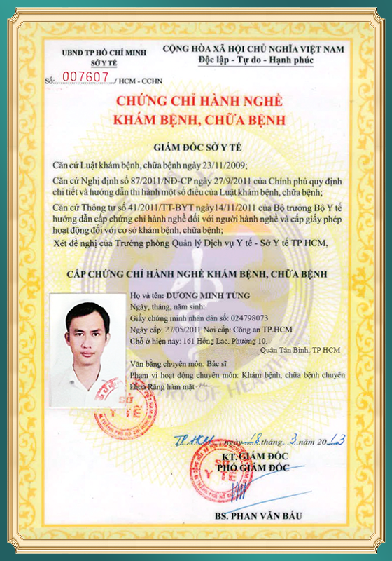 bang cap bs duong minh tung1