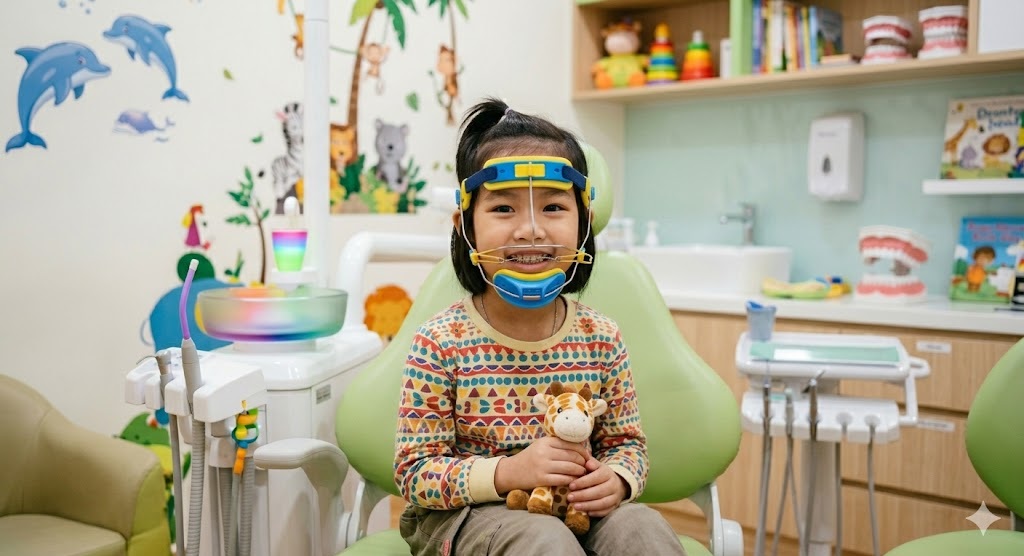 Niềng răng tháo lắp giúp ỗh trợ điều chỉnh răng lệch lạc sớm (Ảnh: Gemini)