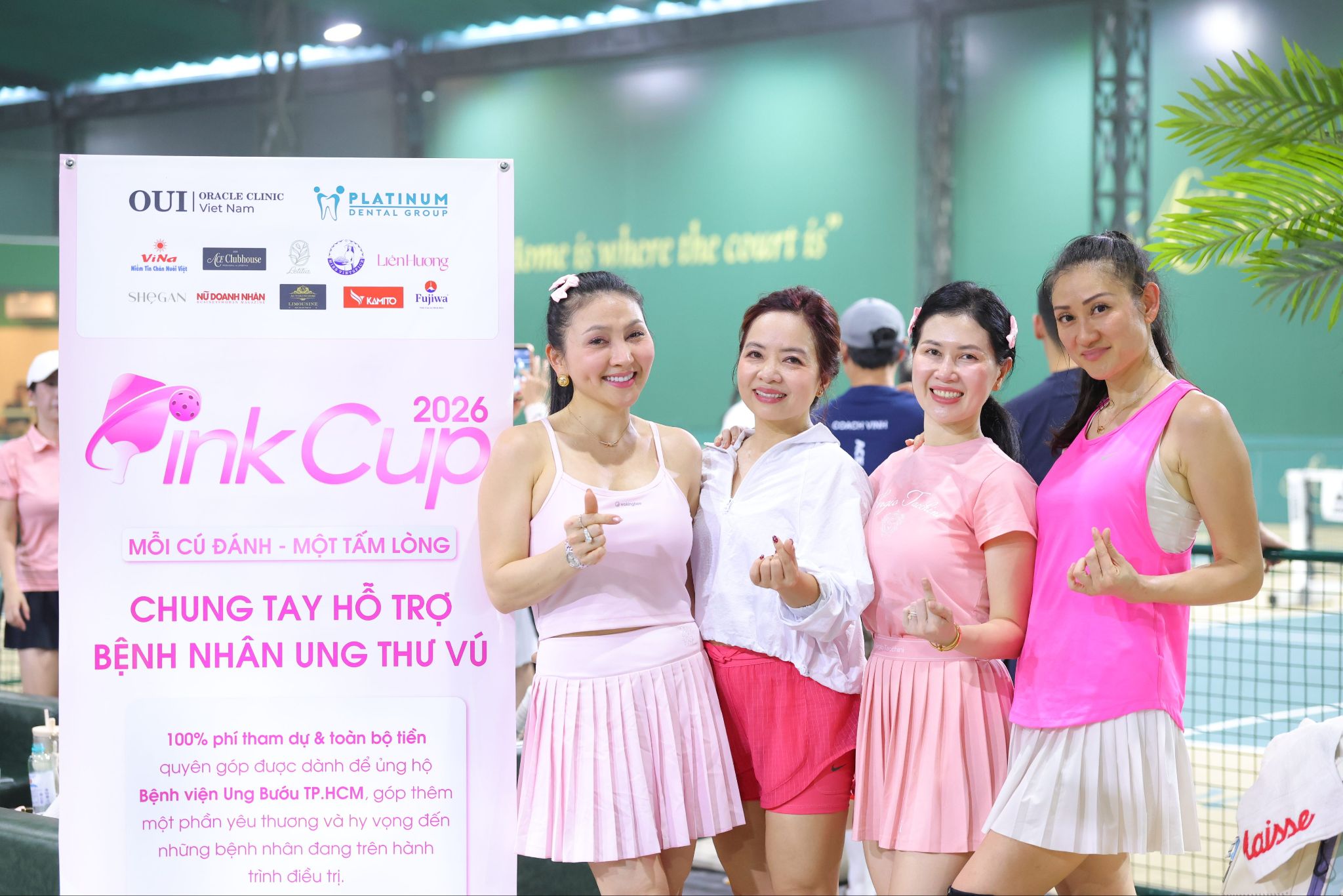 Platinum Dental cùng với OUI Oracle Clinic tổ chức giải Pickleball Pink Cup 2026 “Mỗi cú đánh một tấm lòng” gửi trao thương yêu đến bệnh nhân ung thư